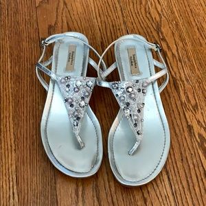 Silver sandals